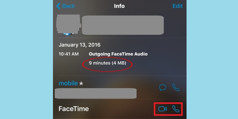 start facetime call