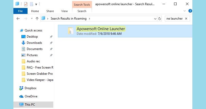 delete the folder