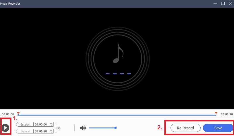 record pandora audio step 2