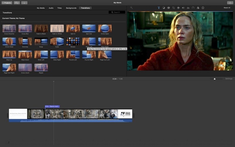 imovie interface