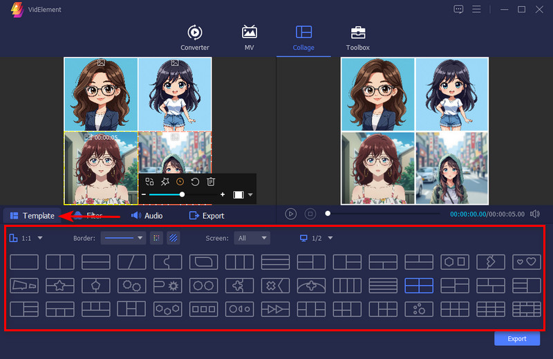 choose a template