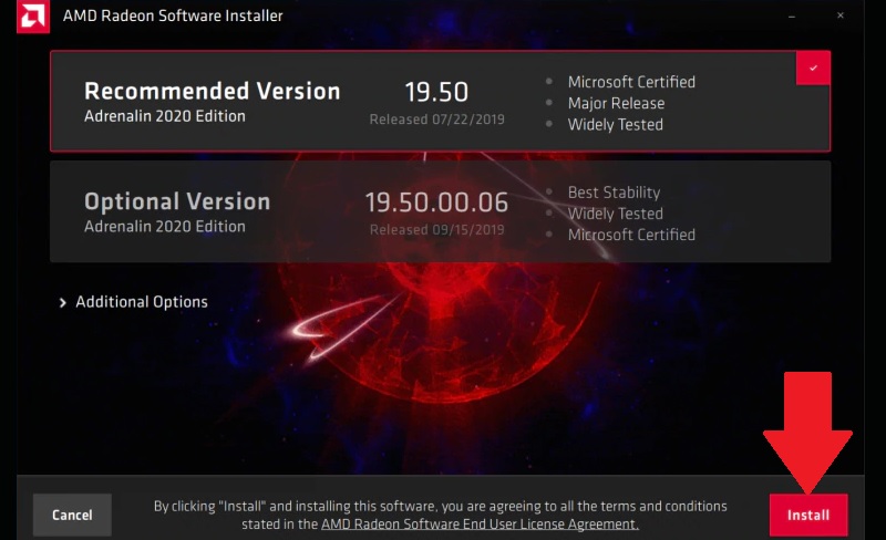 install amd driver