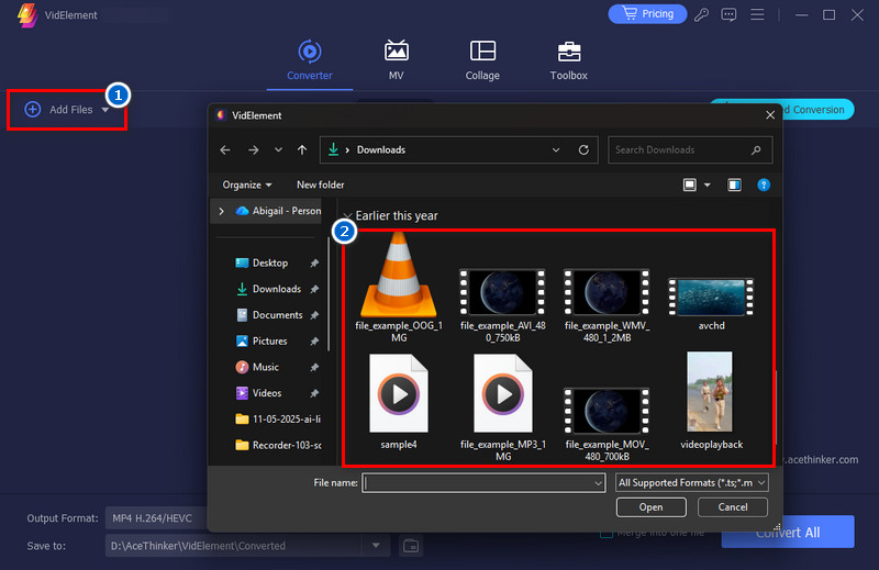 upload file