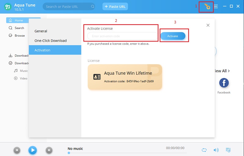 activate purchased license