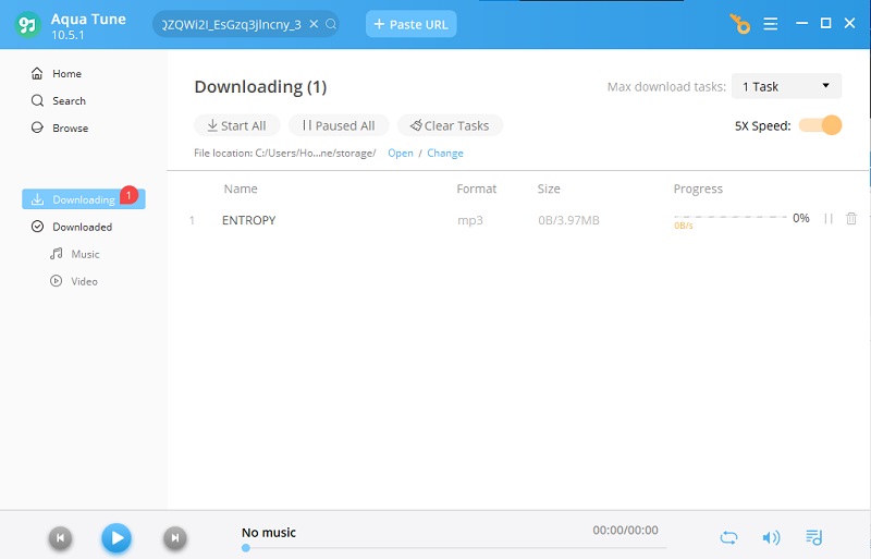view downloading process