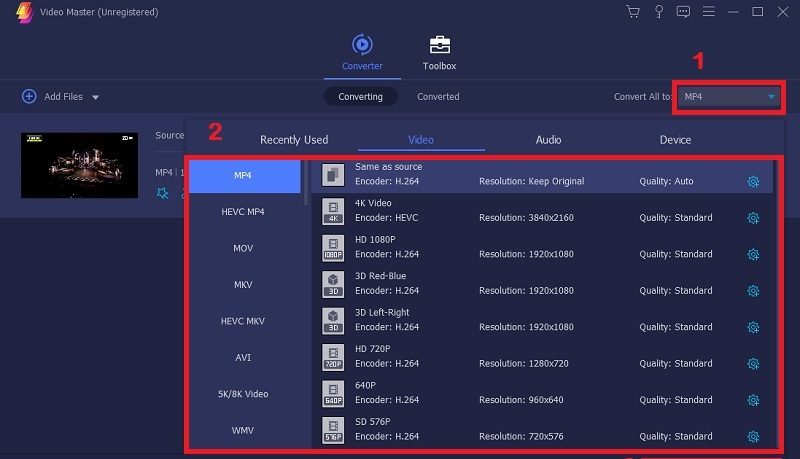 vlc reduce video size vm step3.2
