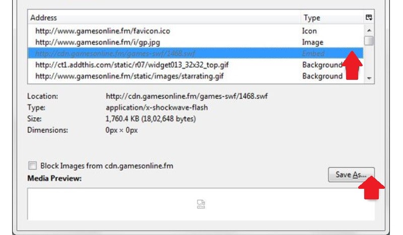 open swf file step1