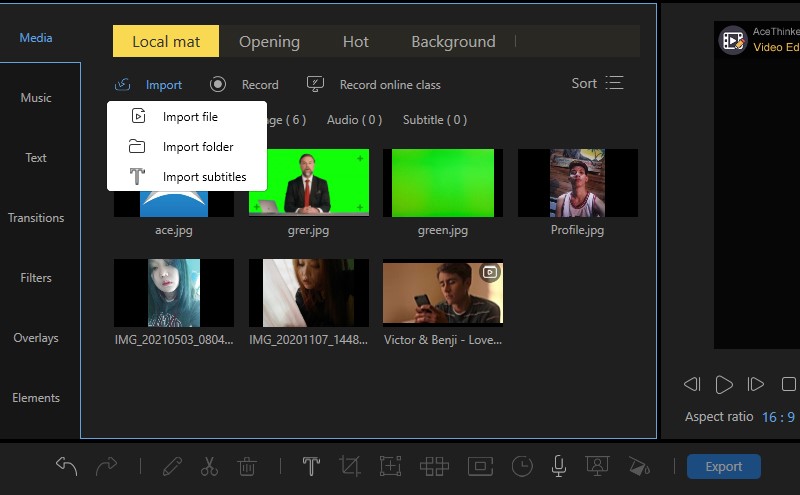 add watermark in imovie ve import