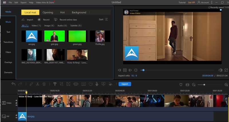 add watermark in imovie ve process