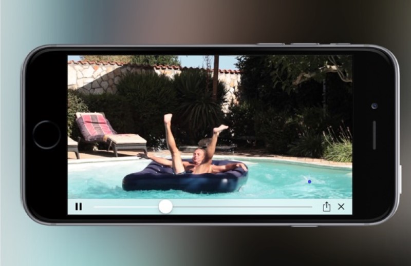 reverse video in imovie interface ipad play