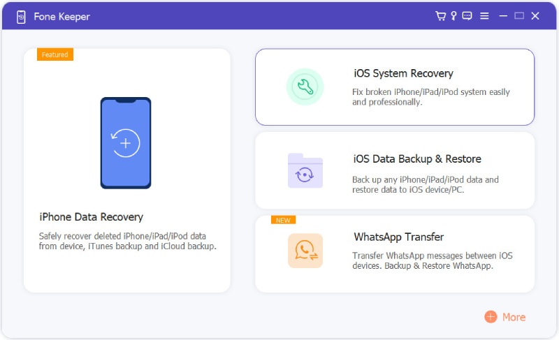 choose ios system recovery