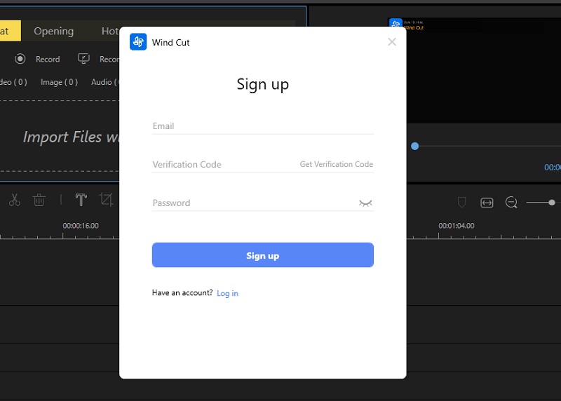 sign up