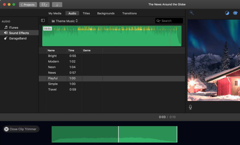 sports video editor imovie