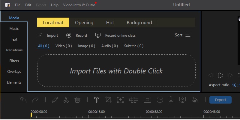 edit mts video files using AceThinker video editor