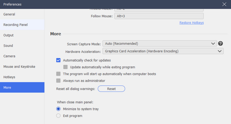 more aqua demo settings