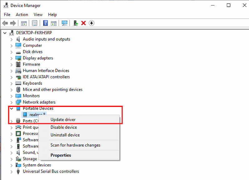 select portable devices