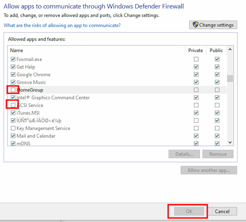 turn off windows defender firewall