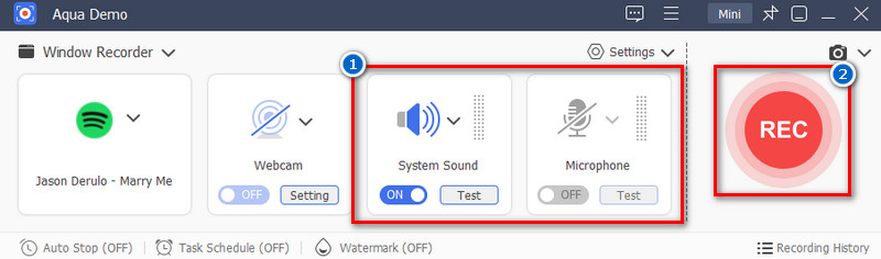 start recording