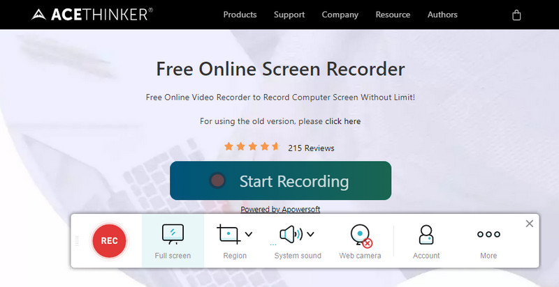 free online screen recorder