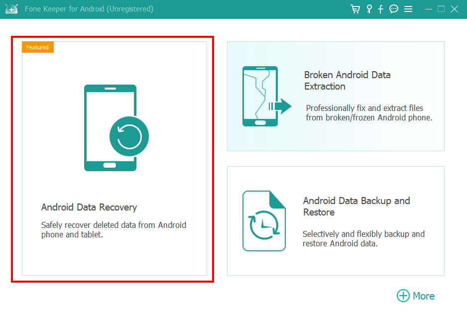 launch android data recovery