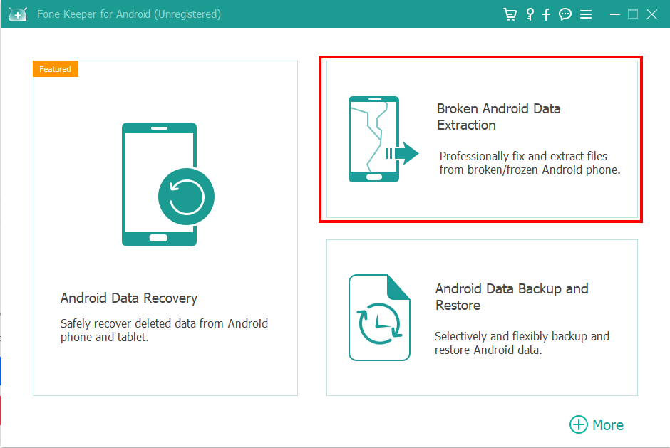 broken android data extraction