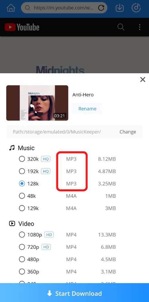 download youtube mp3