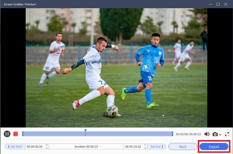 save and share the recorded file