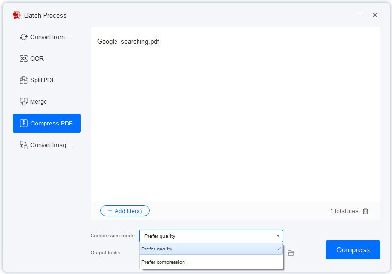 compress pdf
