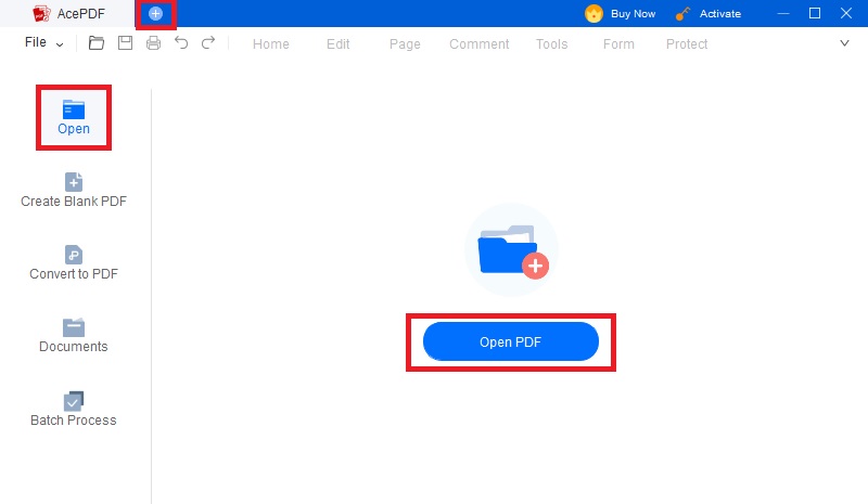 acepdf open pdf file