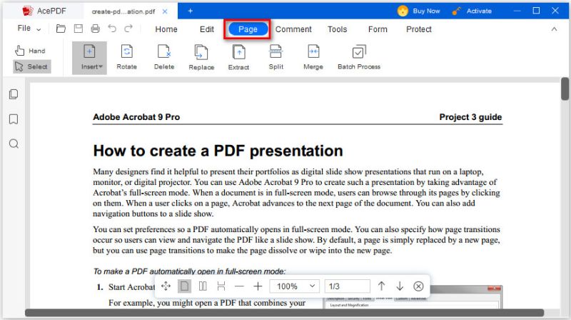 edit pdf page