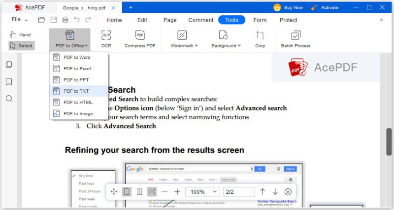 pdf to office