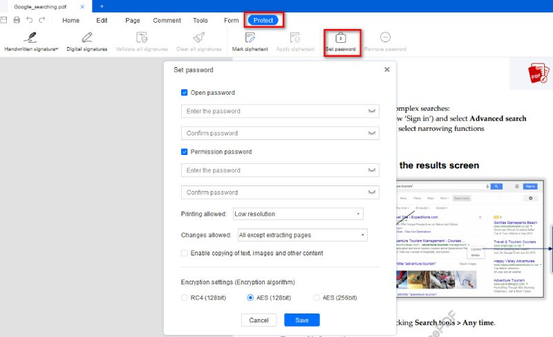 protect pdf