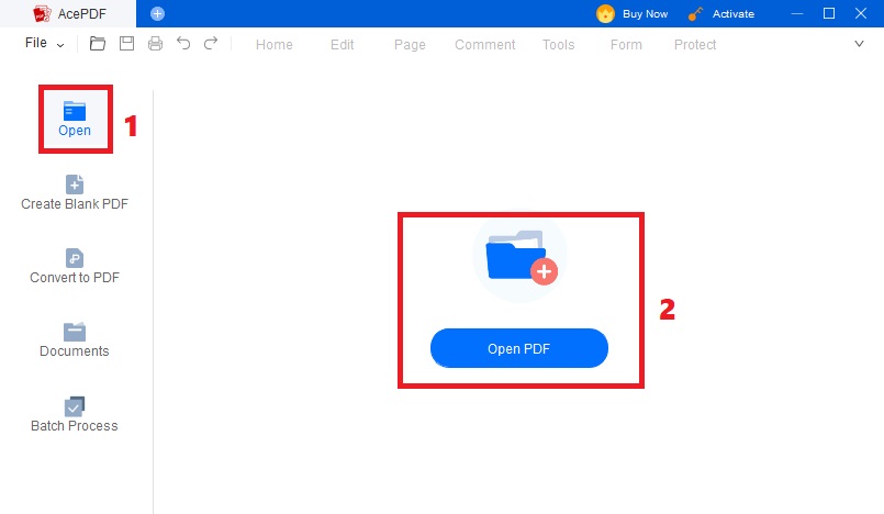 hit open, select file and import it