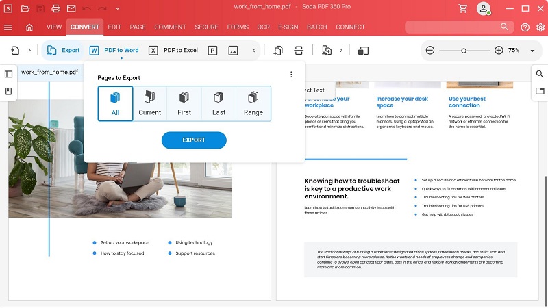 soda pdf 360 pro main interface