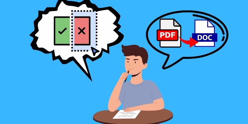 scanned pdf to word manual conversion display image
