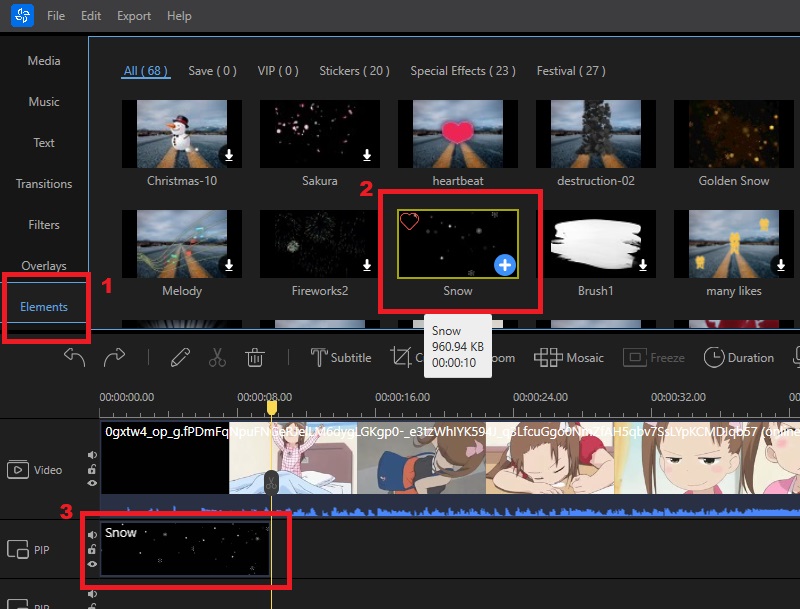 Add Element to Video