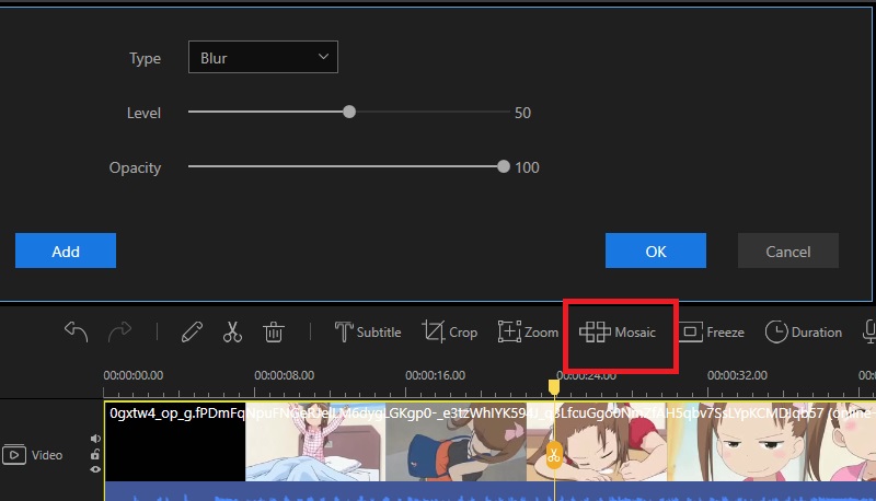 Add Mosaic to Video
