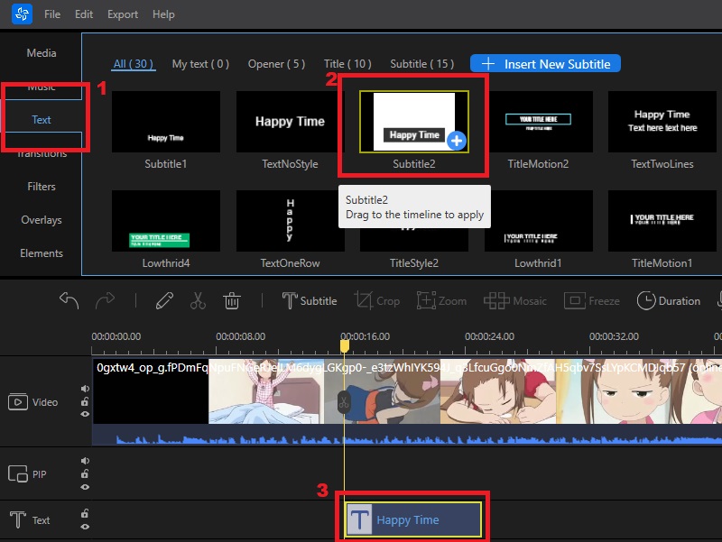 Add Text to Video