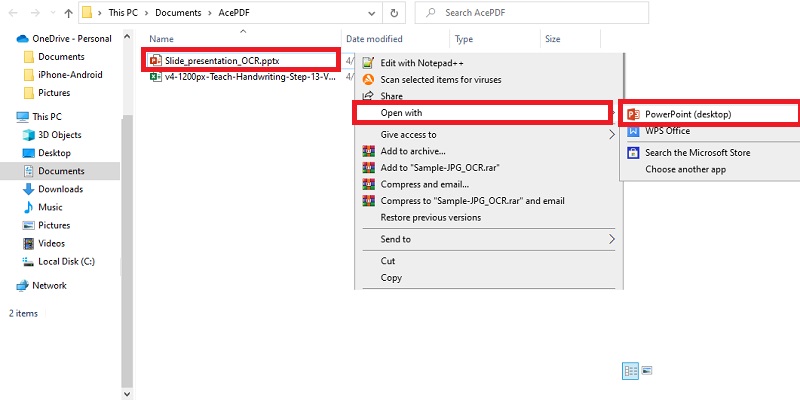 save the converter ppt file