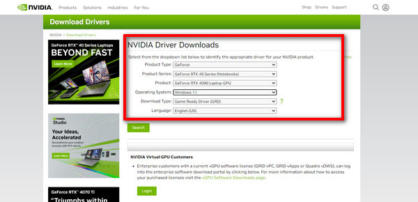 select driver