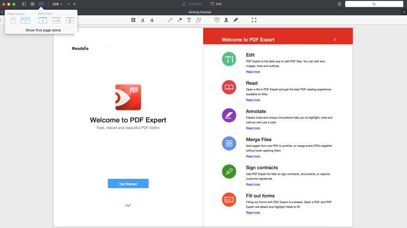 pdf expert interface