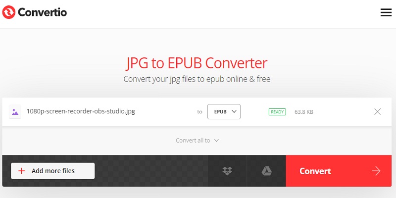 convertio interface