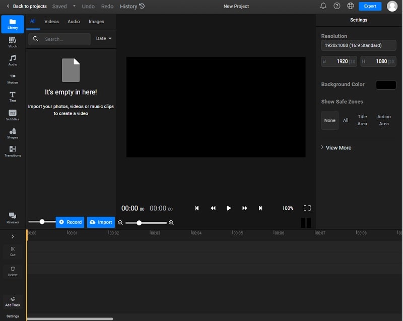 flixier interface