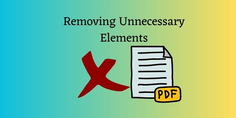 removing unnecessary elements