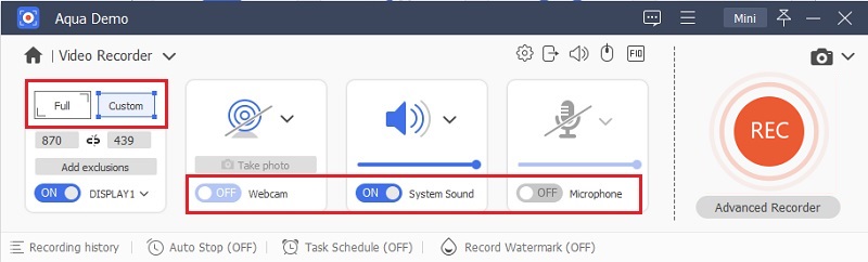 custom video recording