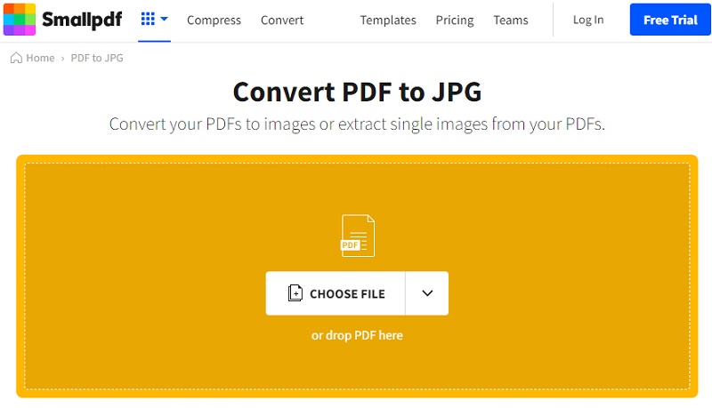 smallpdf interface