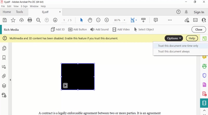 preview and save your embedded video