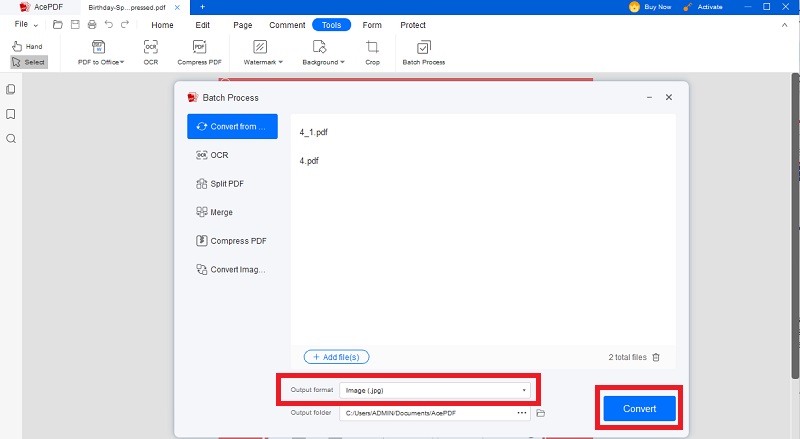 convert the pdf as image