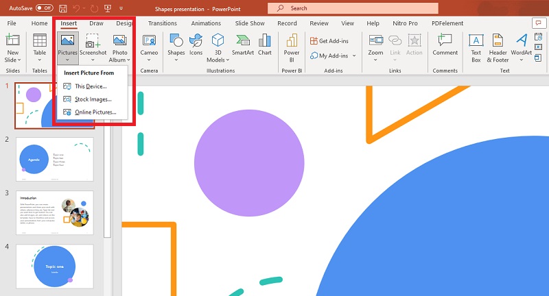 insert the image into powerpoint