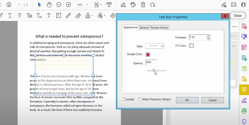 create and customize the text box tool